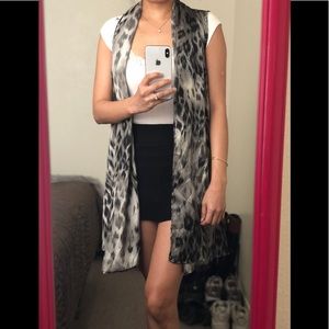 Tiger print blazer for women